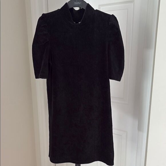 Gap Kids Black Velour Mock Neck Dress Size 8 - Picture 1 of 6